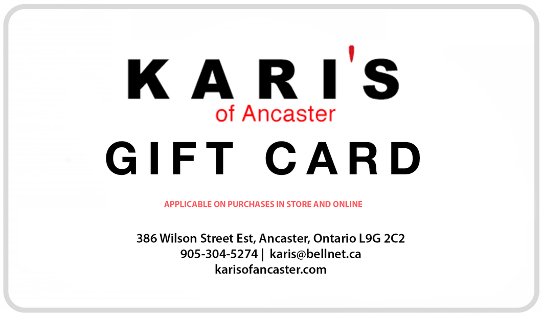 Kari's of Ancaster - Gift card